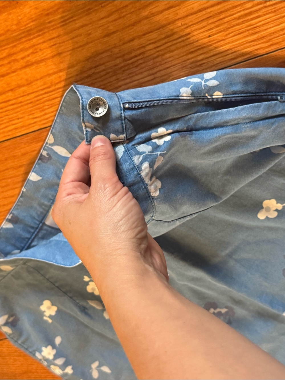 Liz Claiborne Blue Floral Maxi Skirt - Picture 5 of 9